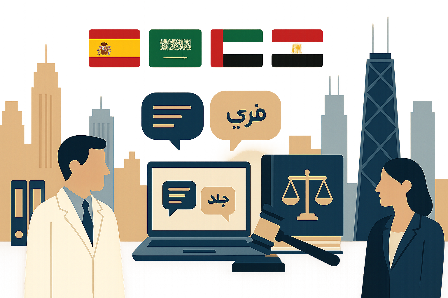 Legal translation services in Chicago into Arabic