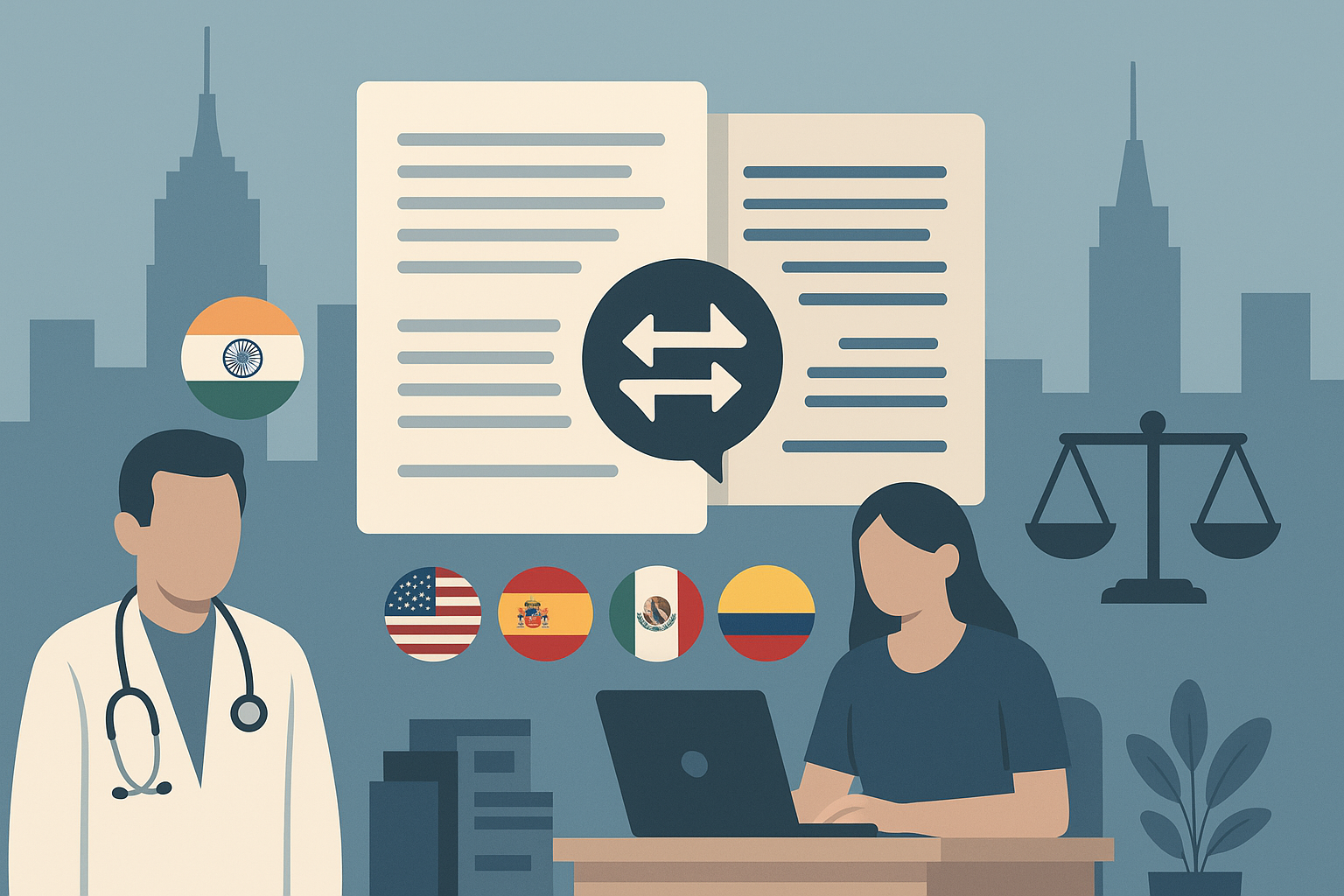 Legal translation services in New York into Hindi